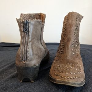 Blowfish studded ankle booties